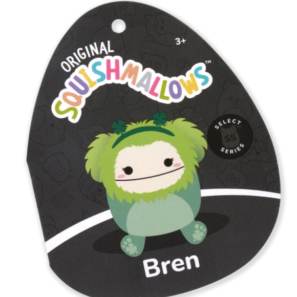 Squishmallows Other Nwt 2 Bren The Bigfoot St Patricks Day